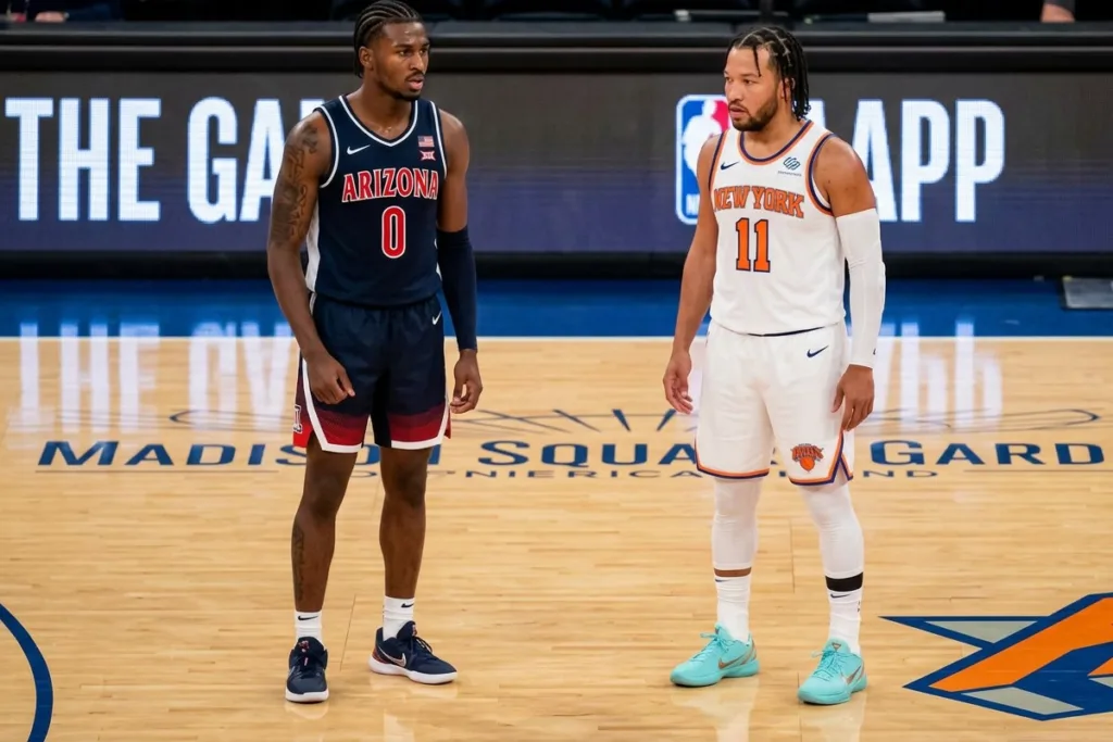 Jaden Bradley is a player with significant upside in the 2026 NBA Draft, and is comparable to Jalen Brunson when he was draft-eligible.