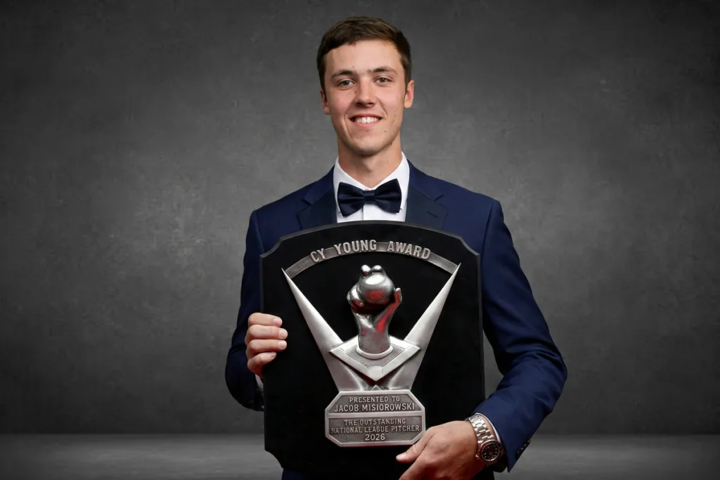 National League Cy Young, Jacob Misiorowski, 2026