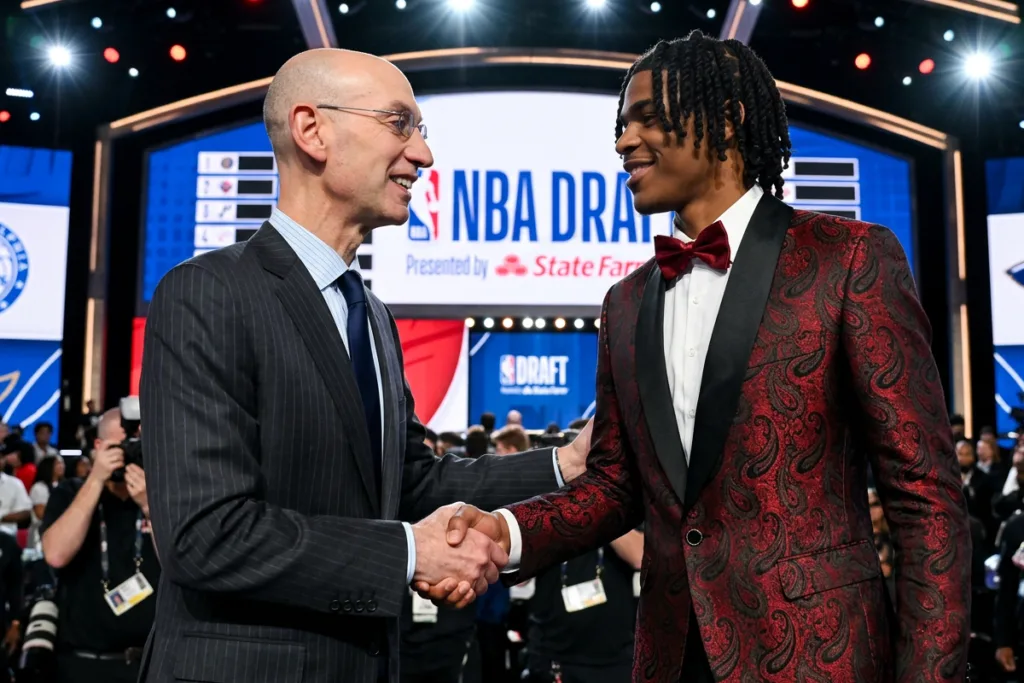 Christian Anderson, Adam Silver, NBA Draft