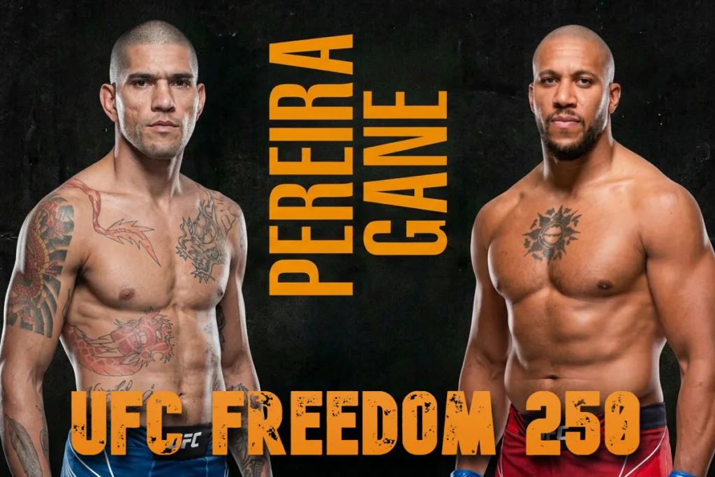 alex pereira, ciryl gane, ufc freedom 250