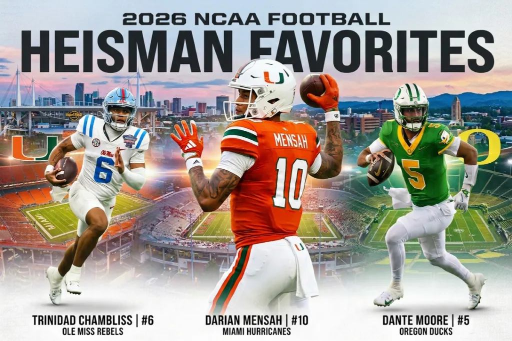 2026 Heisman trophy, Darian Mensah, Trinidad Chambliss, Dante Moore