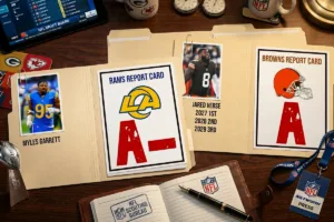 Myles garrett trade, rams, browns, jared verse
