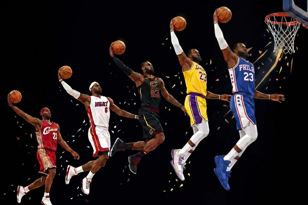 Charles Barkley LeBron James, dunk, Anubis Sports