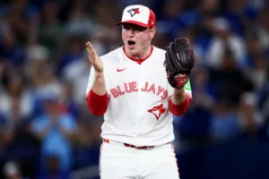 Blue Jays closer Louis Varland Canada Day afternoon game