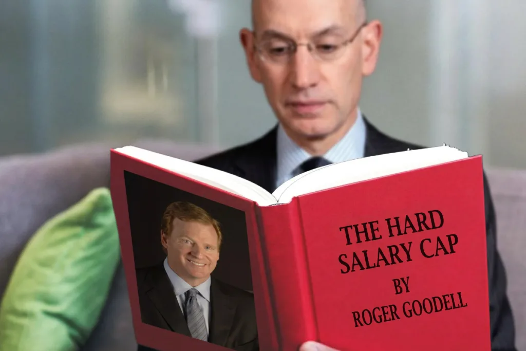 nba salary cap, roger goodell, adam silver