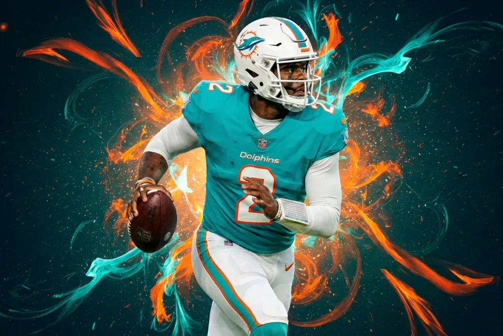 Miami Dolphins Malik Willis, Anubis Sports