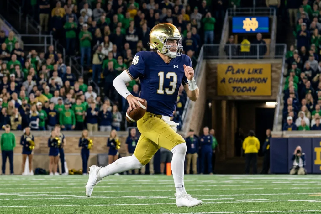 Top 10 college football, notre dame, cj carr