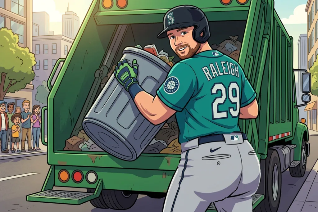 mlb nicknames, cal raleigh, mariners, big dumper, toon, anubis sports