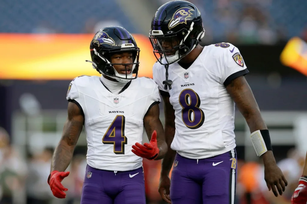 stefon diggs, baltimore ravens, zay flowers, lamar jackson, anubis sports