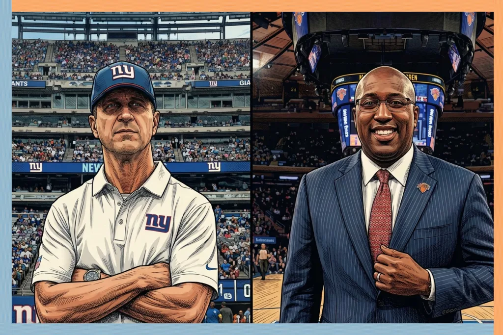 New York Giants, John Harbaugh, Mike Brown, Knicks