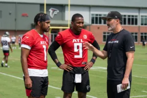 atlanta falcons quarterback, michael penix, tua tagovailoa, kevin stefanski
