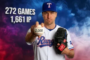 jacob degrom, rangers, 2,000 strikeouts