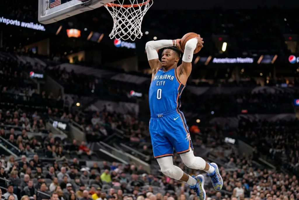 russell westbrook, thunder, point guard