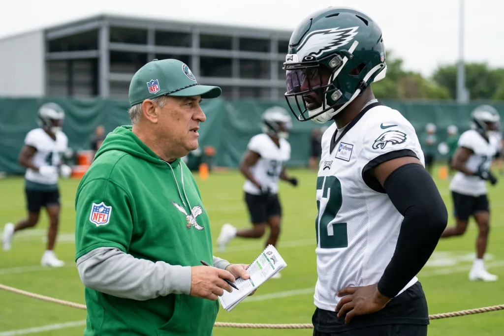 Vic Fangio, Jonathan Greenard, 2026 philadelphia eagles