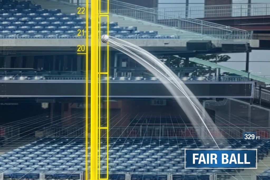 foul-pole technology, mlb