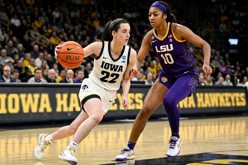 Angel Reese, LSU, Caitlin Clark, Iowa