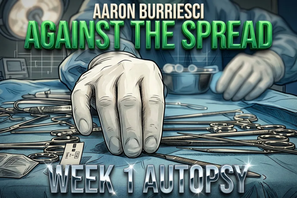 aaron burriesci, against the spread, autopsy, week 1