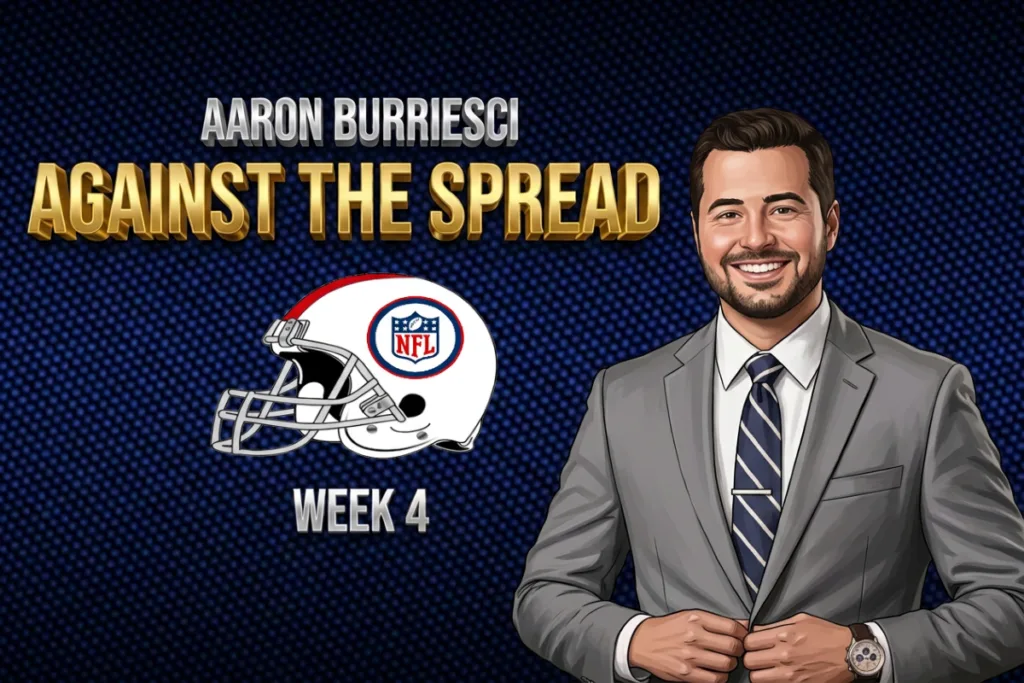 Against the spread, aaron burriesci, NFL Week 4, Draft Kings, Anubis Sports