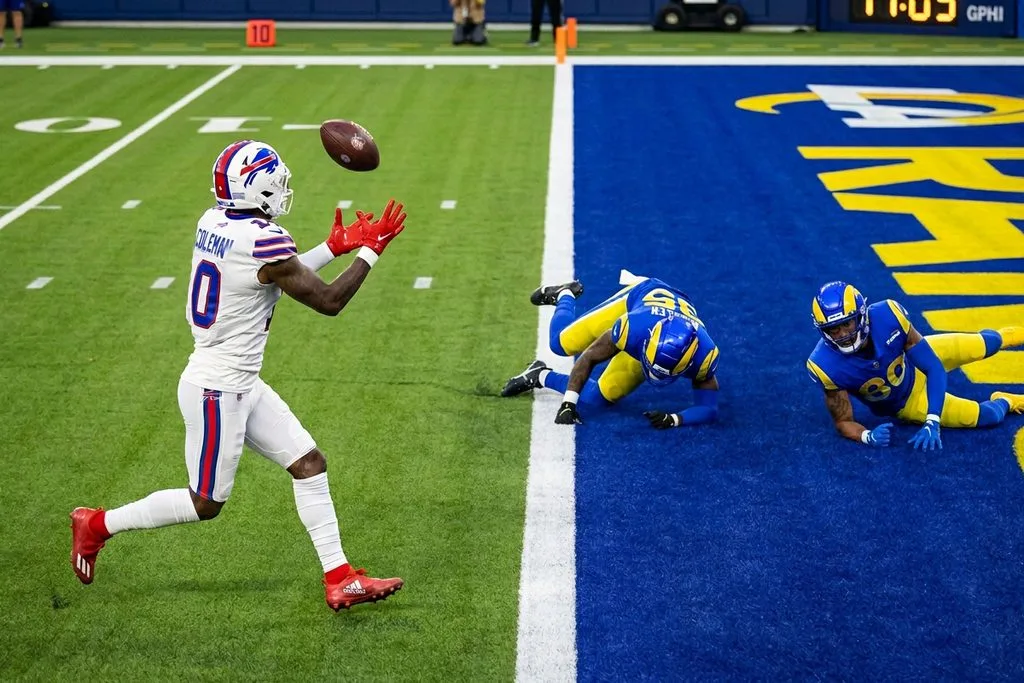 keon coleman, bills, rams, aaron burriesci, against the spread, week 5