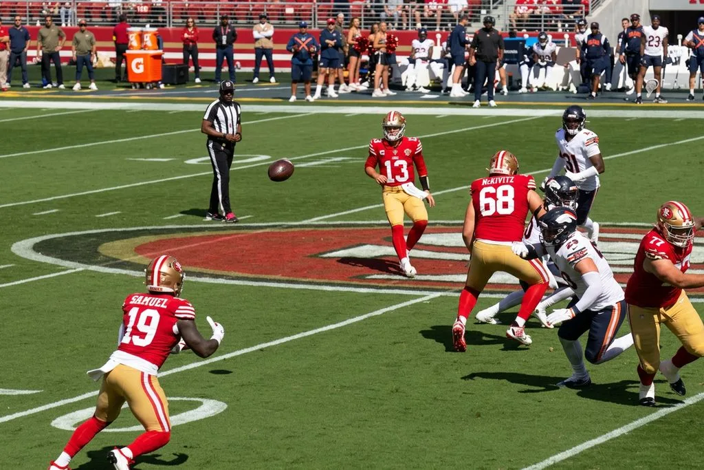 Brock Purdy, Deebo Samuel, 49ers, Broncos, Against the spread, aaron burriesci