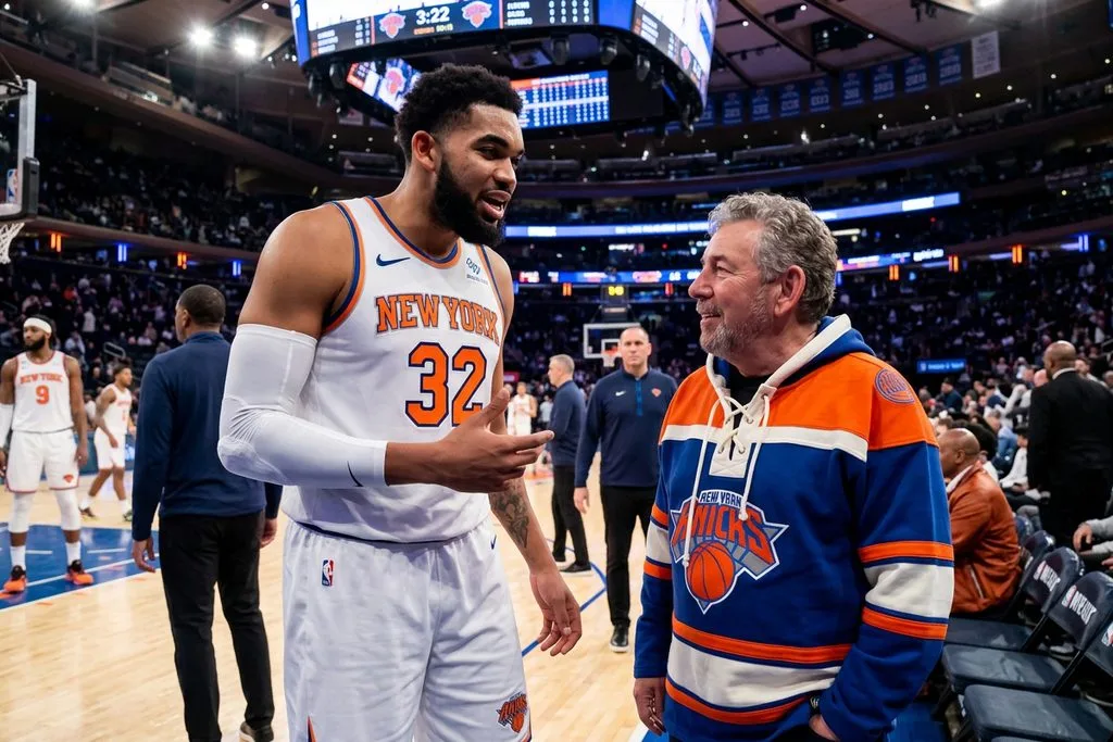 Karl-anthony towns, james dolan, knicks